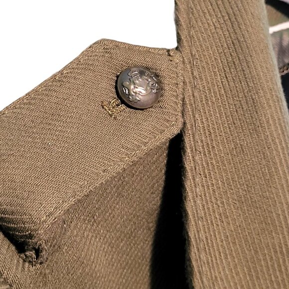 Banana Republic Olive Green Military Peacoat Wool Jacket | Women’s Small | NWOT - Picture 10 of 15